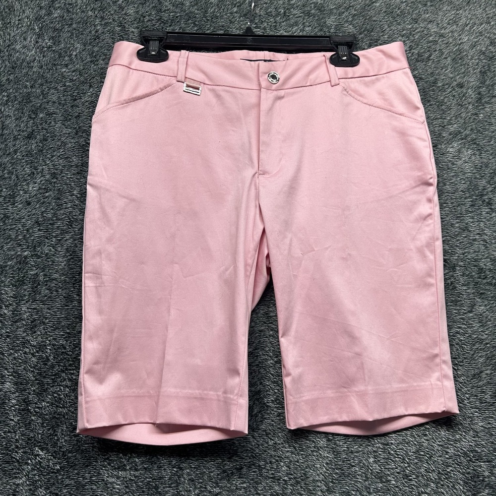 Ralph Lauren Golf Womens Size 8 Pink Chino Bird Classics Golf Shorts (M1)